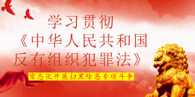 學(xué)習(xí)貫徹《反有組織犯罪法》